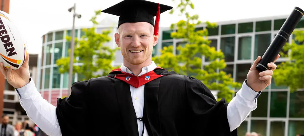 Liam Farrell graduates from UCLan